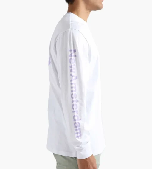 New Amsterdam Surf Association Logo Longsleeve White