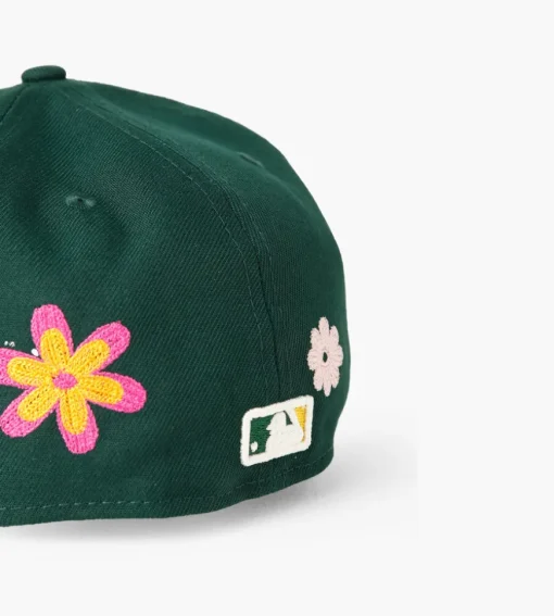 New Era Mlb Floral 59Fifty Oakland Athletics Dark Green