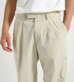 Nn07 Fritz Pleated Trousers 1062 Khaki Beige