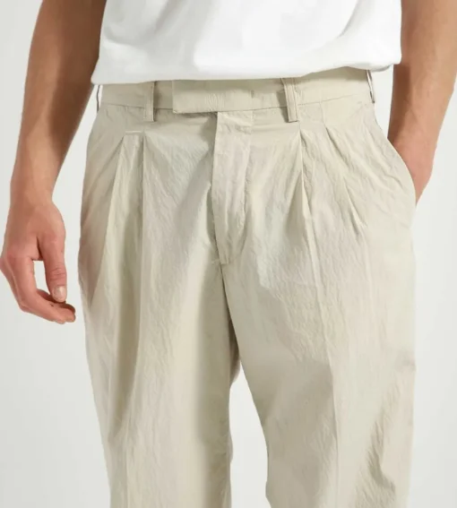Nn07 Fritz Pleated Trousers 1062 Khaki Beige