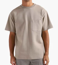 Nn07 Nat Pocket Tee 3457 Greige