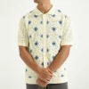 Nn07 Nolan Knitted Polo 6579 Ecru