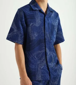 Nn07 X Byborre Romer Shirt 3468 Azure Blue