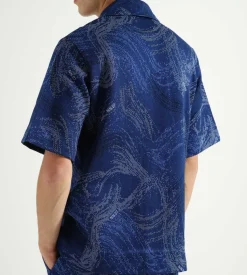 Nn07 X Byborre Romer Shirt 3468 Azure Blue