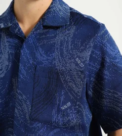 Nn07 X Byborre Romer Shirt 3468 Azure Blue