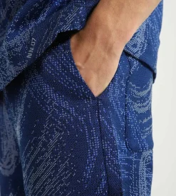 Nn07 X Byborre Slake Shorts 3468 Azure Blue
