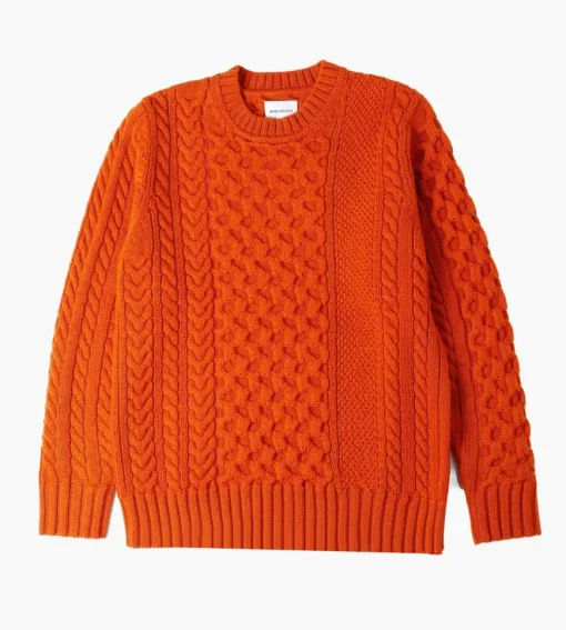 Norse Projects Arild Cable Burnt Orange