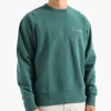 Norse Projects Arne Chain Stitch Logo Sweater Dartmouth Green