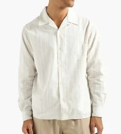 Norse Projects Carsten Stripe Shirt Marble White