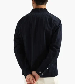 Norse Projects Carsten Stripe Shirt Dark Navy