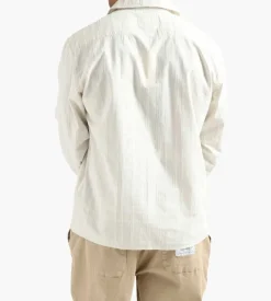 Norse Projects Carsten Stripe Shirt Marble White