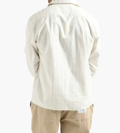 Norse Projects Carsten Stripe Shirt Marble White