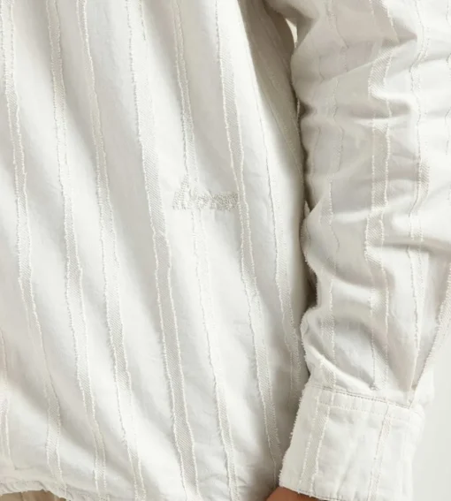 Norse Projects Carsten Stripe Shirt Marble White