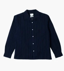 Norse Projects Carsten Stripe Shirt Dark Navy