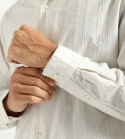 Norse Projects Carsten Stripe Shirt Marble White