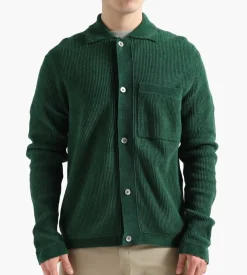 Norse Projects Erik Chenille Jacket Bottle Green
