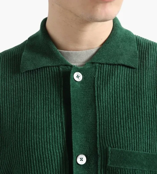 Norse Projects Erik Chenille Jacket Bottle Green