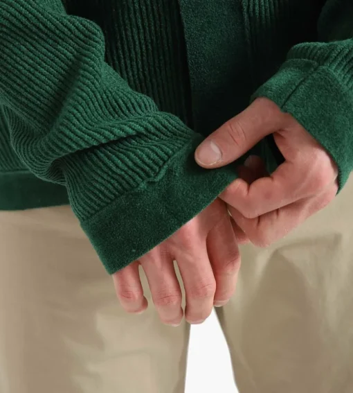 Norse Projects Erik Chenille Jacket Bottle Green