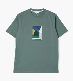 Norse Projects Johannes Collage Tee Dried Sage Green