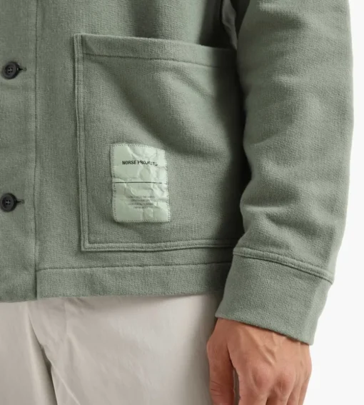 Norse Projects Jorn Tab Series Overshirt Dried Sage Green