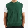 Norse Projects Manfred Chenille Vest Bottle Green