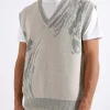 Norse Projects Melvin Jacquard Vest Light Khaki