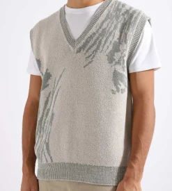 Norse Projects Melvin Jacquard Vest Light Khaki