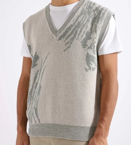 Norse Projects Melvin Jacquard Vest Light Khaki