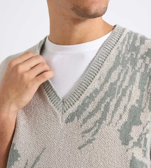 Norse Projects Melvin Jacquard Vest Light Khaki