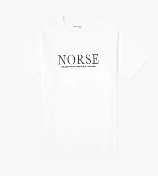 Norse Projects Niels Serif Logo White