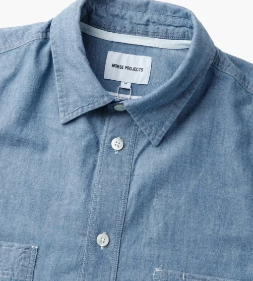 Norse Projects Silas Chambray Tab Series Indigo