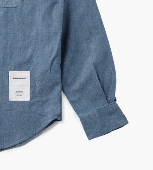 Norse Projects Silas Chambray Tab Series Indigo