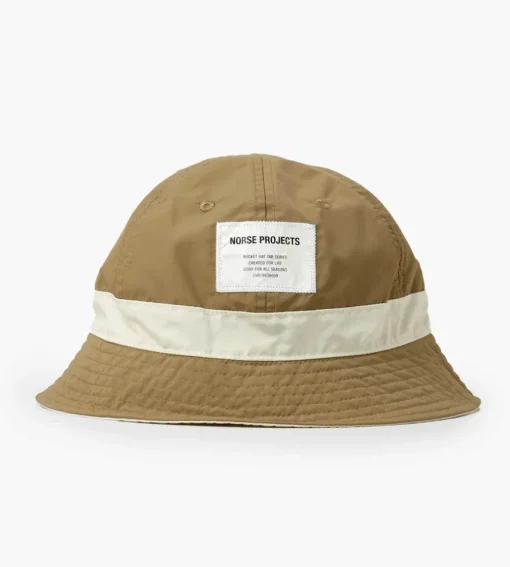 Norse Projects Tab Series Nylon Bucket Hat Utility Khaki