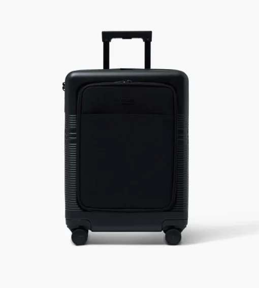 Nortvi Midnight Black Front Pocket 39L Suitcase