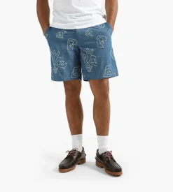 Olaf Denim Aop Shorts Light Denim