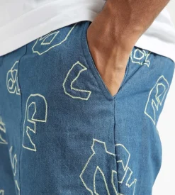 Olaf Denim Aop Shorts Light Denim