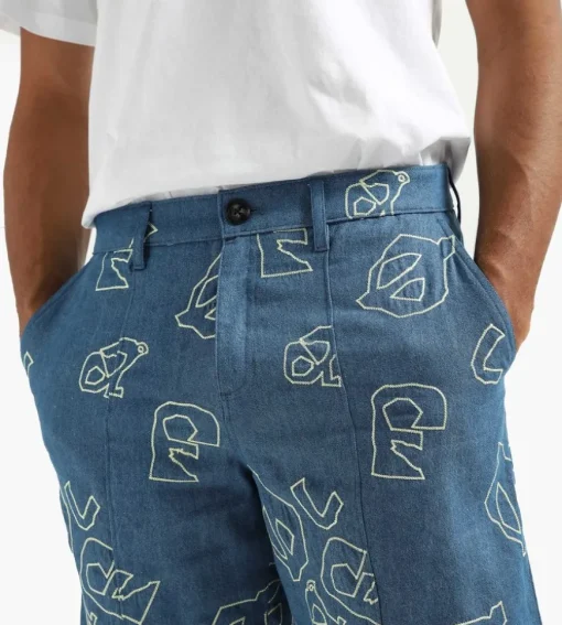 Olaf Denim Aop Shorts Light Denim