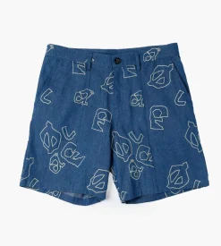 Olaf Denim Aop Shorts Light Denim