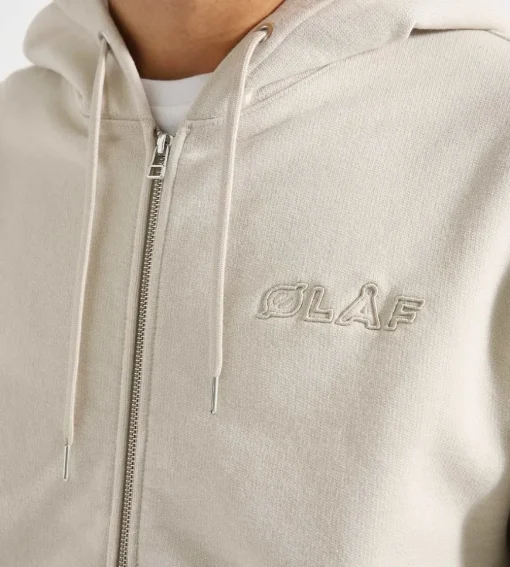 Olaf Heavyweight Studio Zip Up Cement