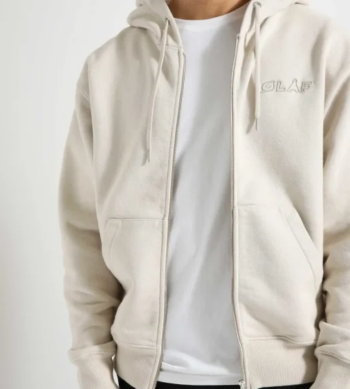Olaf Heavyweight Studio Zip Up Cement