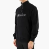 Olaf Italic Zip Mock Black
