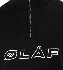 Olaf Italic Zip Mock Black