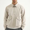 Olaf Seersucker Baracuta Jacket Cement