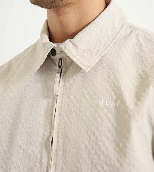 Olaf Seersucker Baracuta Jacket Cement