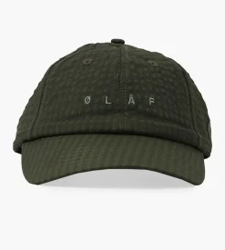 Olaf Seersucker Cap Forest Green