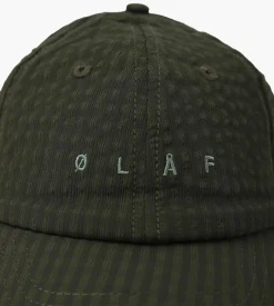 Olaf Seersucker Cap Forest Green