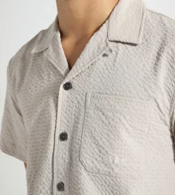 Olaf Seersucker Shirt Cement