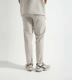 Olaf Seersucker Slim Trousers Cement