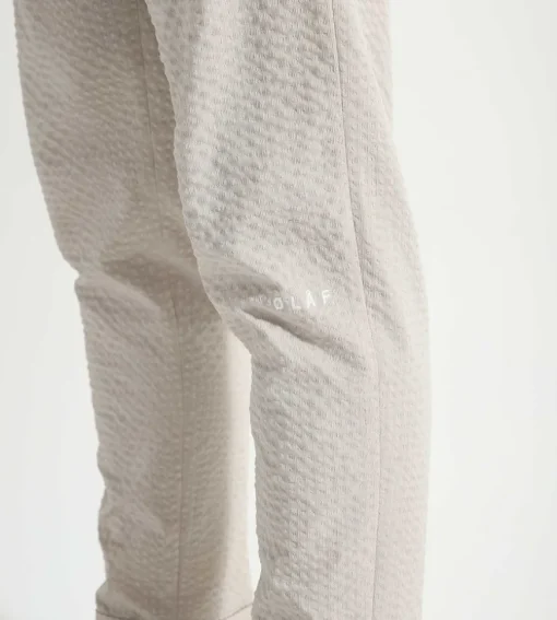 Olaf Seersucker Slim Trousers Cement