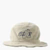 Olaf Toweling Bucket Hat Cement